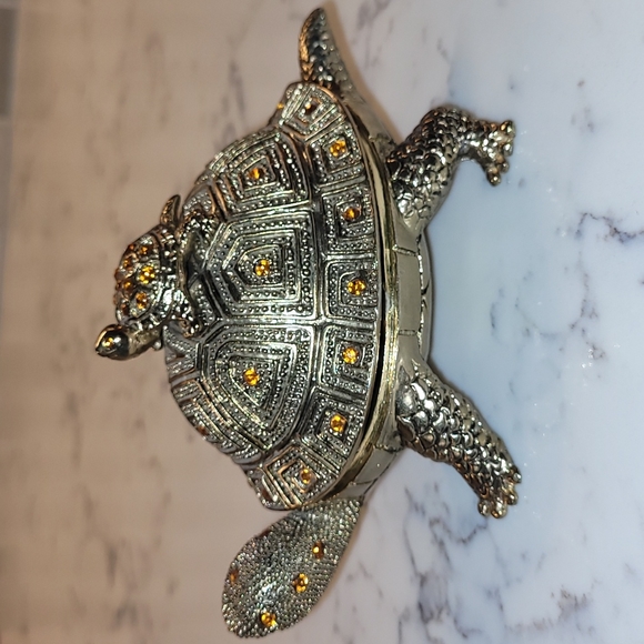 Accents Vintage Brass Turtle Paperweight Wmagnifying Glass Poshmark